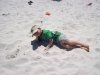 Cameron on the beach - April 2009